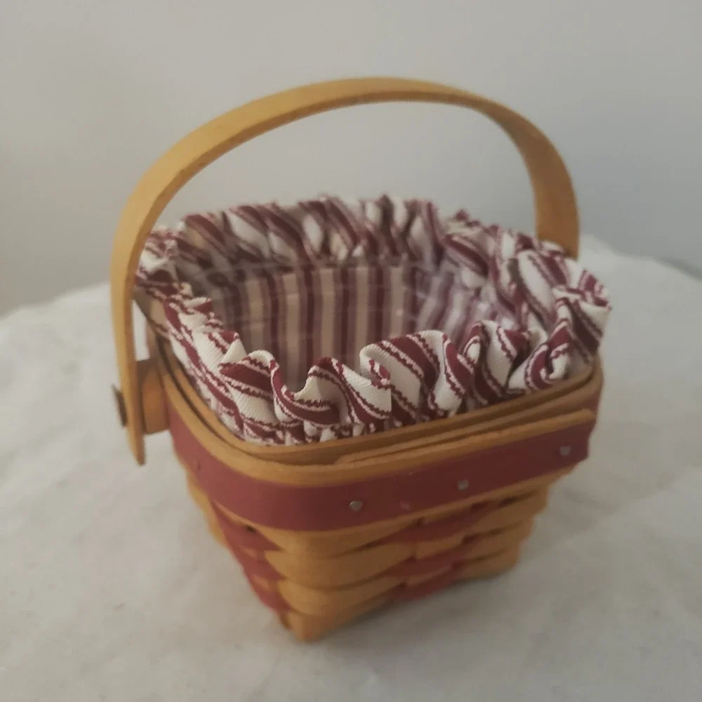 VTG 1995 Longaberger Sweetheart Sweet Sentiments Basket Combo Valentines Day